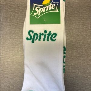 Sprite White and Green Casual Men's Socks, Novelty, Fun Socks